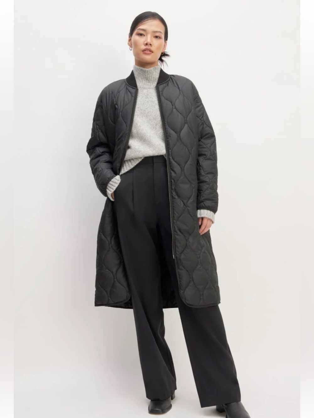 EVERLANE THE RENEW LONG LINER JACKET